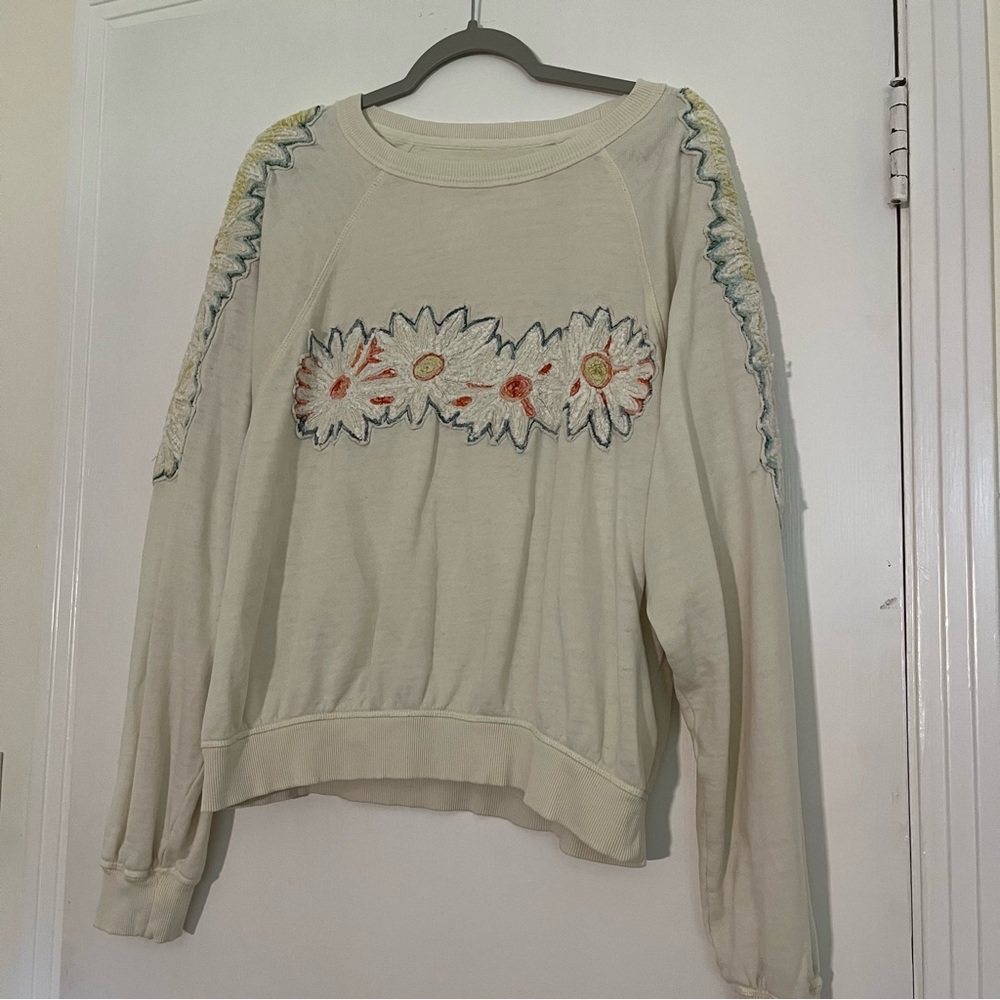 Free People Patch Sweatshirt